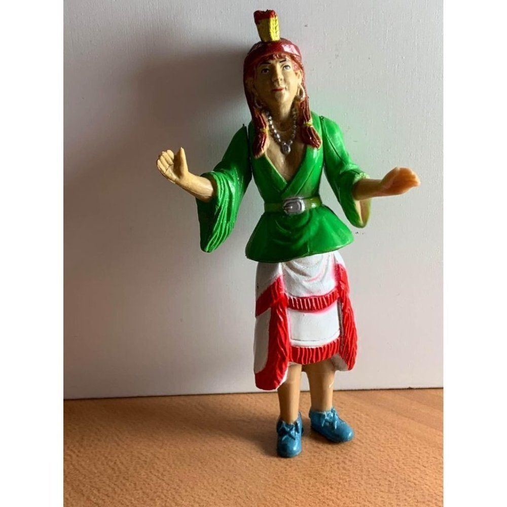Unique 4” Female Indian Doll